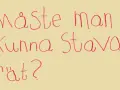 Måste man kunna stava rätt? En noggrann fråga med röd text på gul bakgrund.