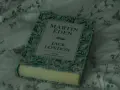 En bok med titeln "Martin Eden" av Jack London ligger på ett mönstrat tyg. En perfekt bok för att förlora sig i en novell.