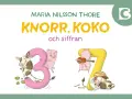 En bok med roliga dikter som rimmar, där kor och grisar leker med siffror.