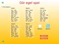 Spel med ord som är motsats till varandra, uppdelat i nivåer. Här finns ord som "stor - liten" och "sjuk - frisk".