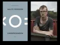 Malte Perssons bok "Undergången" med en bild på författaren. Kanske en versmått lista av dikter.