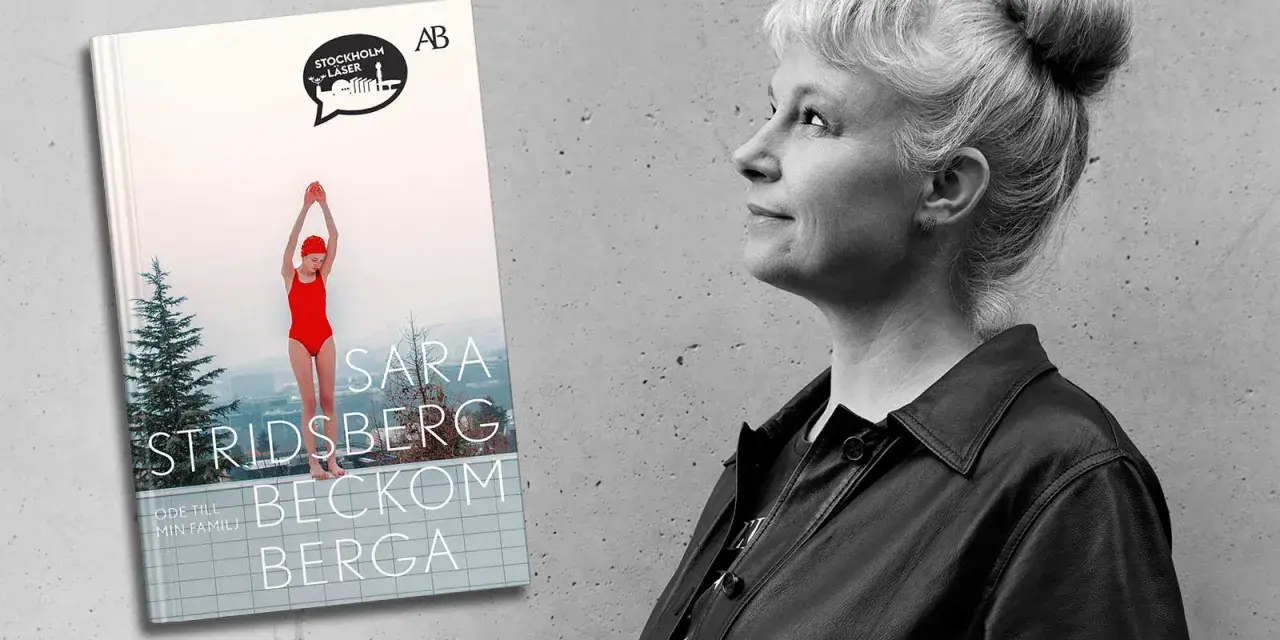 Sara Stridsberg, författaren till Beckomberga, en bok om en flicka som drömmer om att simma.