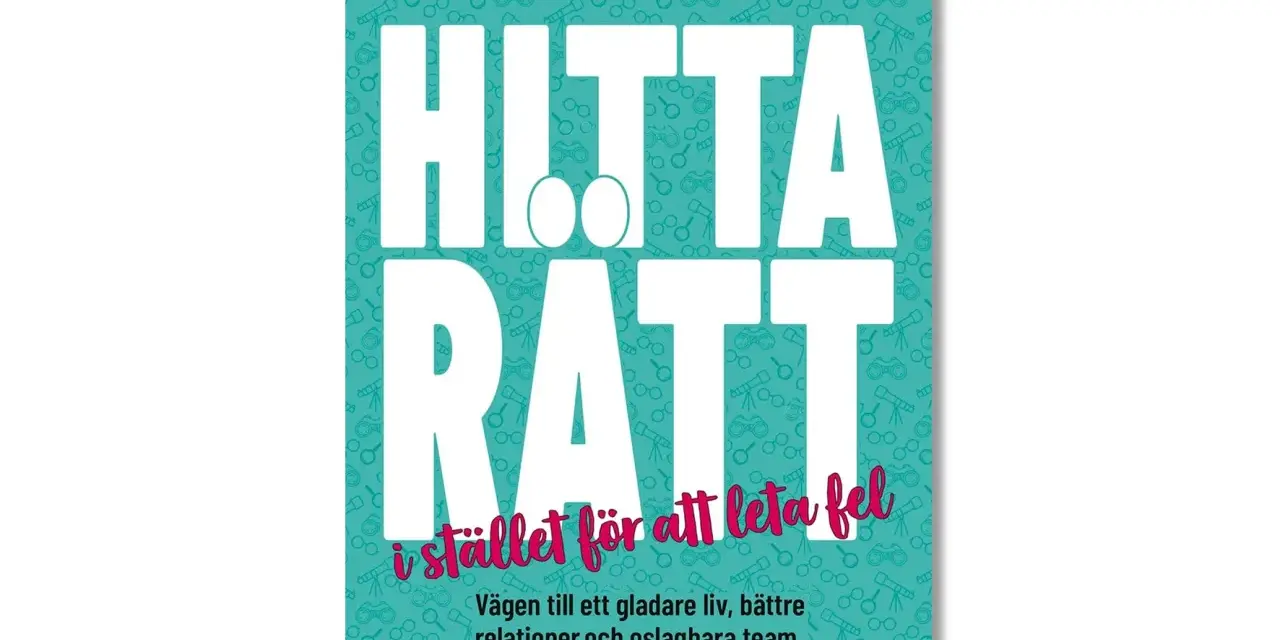 Boken "Hitta rätt" av Gunnel Ryner, en guide för att hitta rätt istället för att leta fel. Perfekt för din bok-app.