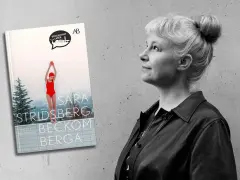 Sara Stridsberg, författaren till Beckomberga, en bok om en flicka som drömmer om att simma.