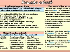 Franska adverb: en lista över användningsområden och böjningsregler. Exempel på oregelbundna adverb.