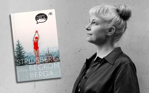 Sara Stridsberg, författaren till Beckomberga, en bok om en flicka som drömmer om att simma.