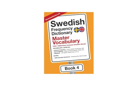 Svensk ordbok med fokus på de vanligaste orden. Perfekt för att lära sig fina ord och behärska svenskt ordförråd. Bok 4.