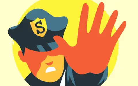 Polis med stopphand, ett tydligt exempel på syftningsfel i kommunikation.