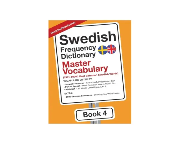Svensk ordbok med fokus på de vanligaste orden. Perfekt för att lära sig fina ord och behärska svenskt ordförråd. Bok 4.