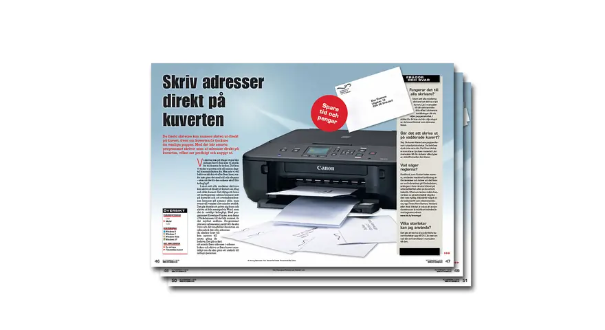 Skriv adresser direkt på kuverten med hjälp av ett smart program. Lär dig hur man skriver adress på brev för att spara tid och pengar.