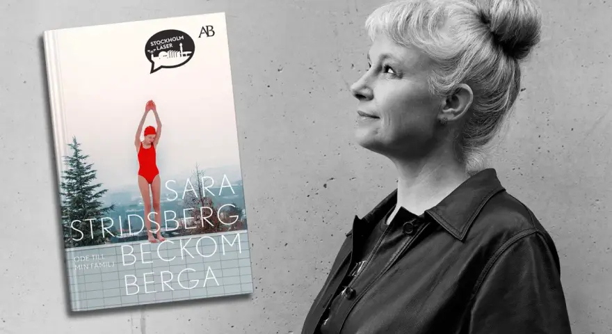 Sara Stridsberg, författaren till Beckomberga, en bok om en flicka som drömmer om att simma.