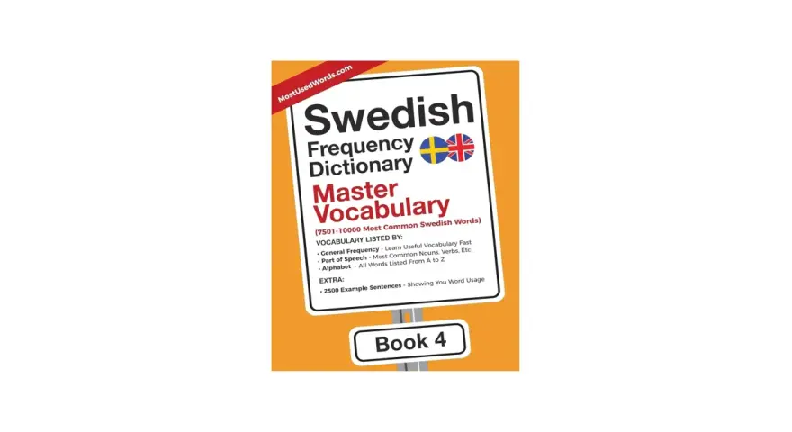 Svensk ordbok med fokus på de vanligaste orden. Perfekt för att lära sig fina ord och behärska svenskt ordförråd. Bok 4.