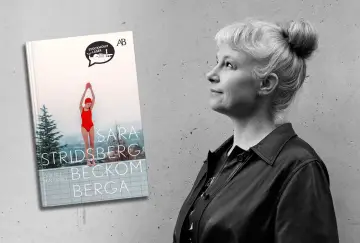 Sara Stridsberg, författaren till Beckomberga, en bok om en flicka som drömmer om att simma.