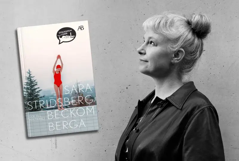 Sara Stridsberg, författaren till Beckomberga, en bok om en flicka som drömmer om att simma.